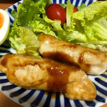 カットしてませんが…(^_^;)
甘辛味でご飯のおかずにもバッチリでした！次はお弁当用に作ってみます♪